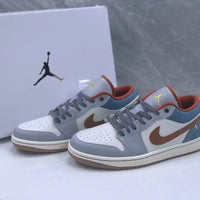 Low Top Sneakers, Gray White Colorway, Lace Up Design, Casual Gift for Sneaker Fans