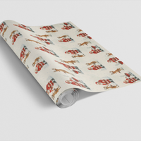 Humorous Barbecue Christmas Gift Wrap, Merry Grillmas BBQ Santa Wrapping Paper, Holiday Cookout Gift Wrap, BBQ Lover Christmas Wrapping Paper