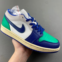 Low Top Sneakers, White Green Purple Colorway, Lace Up Design, Casual Gift for Sneaker Fans