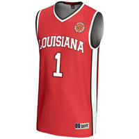#1 Louisiana Ragin' Cajuns Lightweight Basketball Jersey - Cardinal