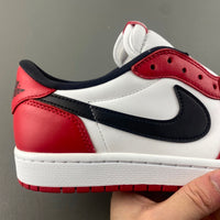Low Top Sneakers, White Red Colorway, Lace Up Design, Casual Gift for Sneaker Fans