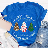 Rustic Holiday Graphic Tee, Farm Fresh Christmas Tree T-Shirt, Vintage Xmas Tree Farm Shirt, Comfy Winter Holiday Tee, Christmas Present