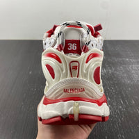 Low Top Sneakers, White Red Colorway, Lace Up Design, Casual Gift for Sneaker Fans