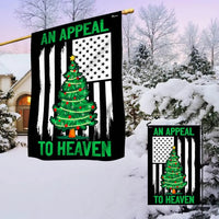 Pine Tree Stars Yard Flag, Appeal to Heaven Christmas Garden Flag, Double Sided Patriotic Holiday Lawn Flag, Winter Decor