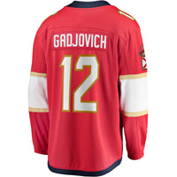 Florida Panthers Jonah Gadjovich Red Premier Breakaway Player Jersey