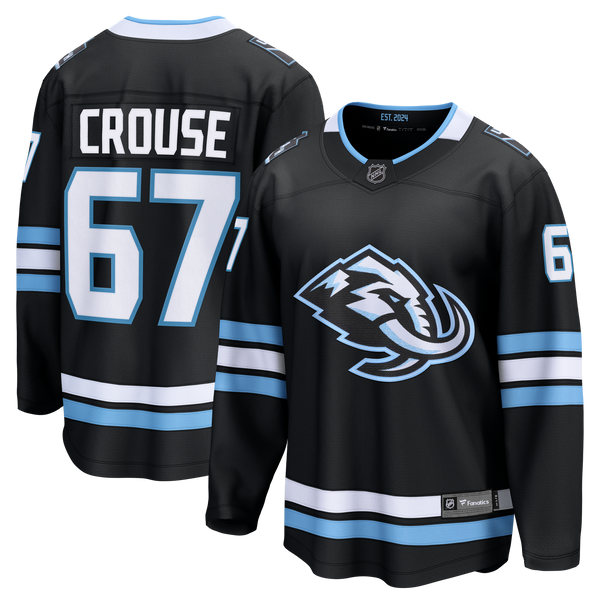 Utah Mammoth Lawson Crouse Black Home Breakaway Player Jersey