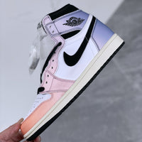 Low Top Sneakers, White Purple Colorway, Gradient Colorway, Lace Up Design, Casual Gift for Sneaker Fans