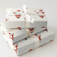 Jolly Santa Holiday Gift Wrap, Watercolor Santa Claus Wrapping Paper, Adorable Santa Claus Wrapping Paper, Festive Christmas Wrapping Paper