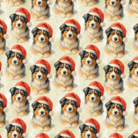 Adorable Aussie Christmas Gift Wrap, Miniature American Shepherd Wrapping Paper, Holiday Dog Wrapping Paper, Pet Lover Present Paper Roll