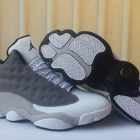 Sneakers, White Gray Colorway, Lace Up Design, Casual Gift for Sneaker Fans