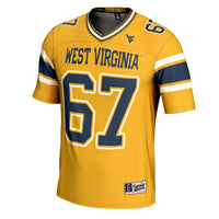 #1 West Virginia Mountaineers Football Jersey - Gold