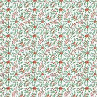 Winter Botanical Holiday Gift Wrap, Christmas Mistletoe Wrapping Paper, Greenery Christmas Wrapping Paper, Festive Present Paper Roll
