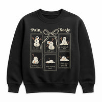 Medical Christmas Holiday Sweater, Snowman Pain Scale Sweatshirt, Humorous Nurse Crewneck, Adorable Doctor Pullover, Healthcare Worker Xmas Present