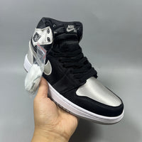 High Top Sneakers, Silver Colorway, Lace Up Design, Casual Gift for Sneaker Fans