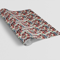 Sports Festive Holiday Gift Wrap, Soccer Santa Christmas Wrapping Paper, Futbol Player Xmas Wrapping Paper, Soccer Fan Gift Wrapping Paper