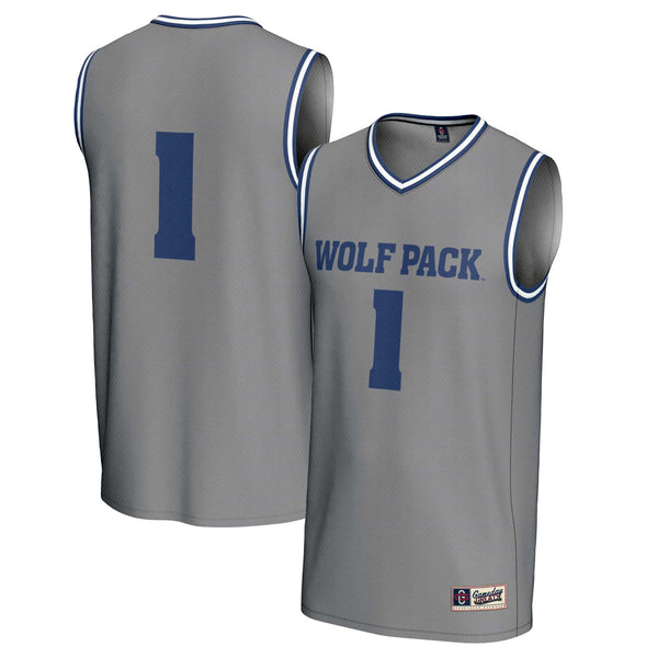 #1 Nevada Wolf Pack Lightweight Basketball Fashion Jersey - Gray
