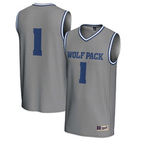 #1 Nevada Wolf Pack Lightweight Basketball Fashion Jersey - Gray