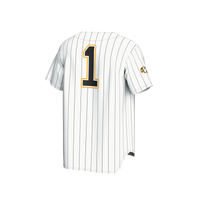#1 VCU Rams Lightweight Baseball Fashion Jersey - White