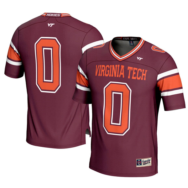 #0 Virginia Tech Hokies Football Jersey - Maroon