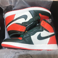 Sneakers, Green Orange White Colorway, Lace Up Design, Casual Gift for Sneaker Fans