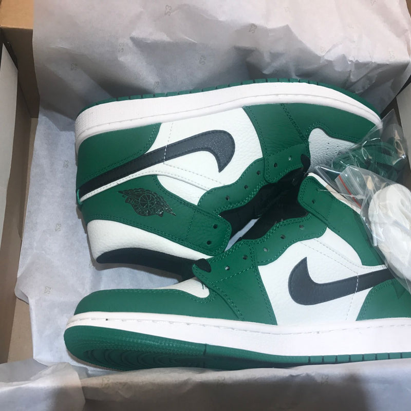 Sneakers, White Green Colorway, Lace Up Design, Casual Gift for Sneaker Fans