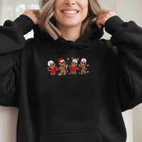 Adorable Medical Holiday Hooded Sweatshirt, Christmas Nurse Gingerbread Hoodie, Festive Nurse Hoodie, Healthcare Worker Pullover Hoodie Present