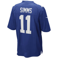 New York Giants Phil Simms Royal Game Retired Player Jersey