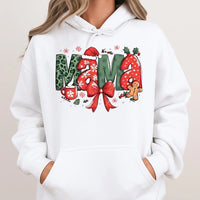 Festive Holiday Mama Sweatshirt, Retro Leopard Print Christmas Mama Hoodie, Adorable Comfy Mom Hooded Pullover, Xmas Winter Mama Hoodie Present