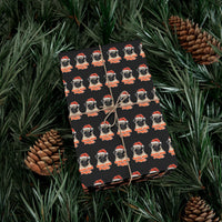 Santa Pug Christmas Gift Wrap, Adorable and Pugly Gift Wrapping Paper, Holiday Dog Lover Present Paper, Festive Dog Christmas Wrap Paper
