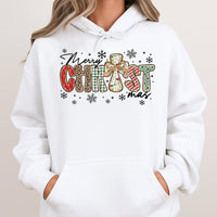 Leopard Plaid Religious Cross Sweatshirt, Merry Christ-mas Hoodie, Christian Faith Christmas Pullover, Faith-Based Holiday Hoodie