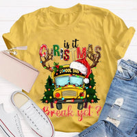 Humorous Bus Driver Holiday T-Shirt, School Bus Christmas Break Shirt, Christmas Vacation Graphic Tee, Bus Driver Appreciation Present