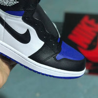 Sneakers, Black Blue White Colorway, Lace Up Design, Casual Gift for Sneaker Fans