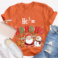 Humorous Ho Ho Ho Math Pun Shirt, Ho Cubed Math Teacher Christmas T-Shirt, Holiday Math Teacher Tee, Christmas Math Equation Shirt, Math Present