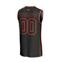 Virginia Tech Hokies Lightweight Collegiate Basketball NIL Pick-A-Player Fashion Jersey - Black