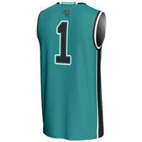 #1 Coastal Carolina Chanticleers Lightweight Basketball Jersey - Light Blue