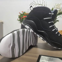 High Top Sneakers, Black Colorway, Lace Up Design, Casual Gift for Sneaker Fans