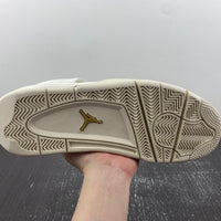 Sneakers, White Gold Colorway, Metallic Finish, Lace Up Design, Casual Gift for Sneaker Fans