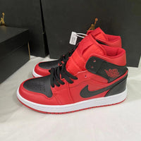Sneakers, Black Red Colorway, Lace Up Design, Casual Gift for Sneaker Fans