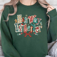 Retro Christian Christmas Crewneck, His Way Is Better Sweatshirt, Faith Based Holiday Graphic Sweater, Religious Aesthetic Pullover Shirt