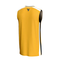 West Virginia Mountaineers Spirit Basketball Jersey - Gold