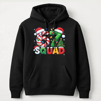 Candy Cane Number Graphic Hoodie, 67 Squad Christmas Hoodie, Matching Family Holiday Hoodie, Festive Winter Group Sweatshirt Present