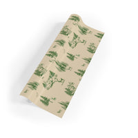 Pine Tree Forest Nature Gift Wrap Roll, Rustic Woodland Deer Wrapping Paper, Cabin Christmas Wrapping Paper, Holiday Present Wrap Roll