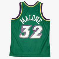 Utah Jazz Karl Malone 1996 Reload Swingman Authentic Jersey - Green