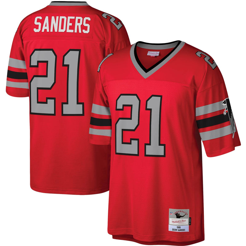Atlanta Falcons Deion Sanders Red Legacy Replica Jersey