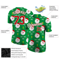 Personalized Holiday Sports Tee, Custom Christmas Santa Ho Ho Ho Jersey Shirt, Performance Christmas Jersey, Winter Fan Present