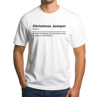 Sarcastic Holiday Quote Shirt, Christmas Jumper Definition T-Shirt, Humorous Anti Christmas Graphic Tee, Novelty Christmas T-Shirt Present for Men