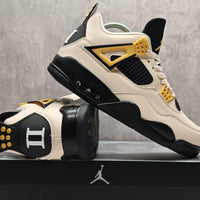 Mid Top Sneakers, Beige Black Yellow Colorway, Lace Up Design, Casual Gift for Sneaker Fans