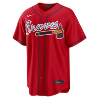 Atlanta Braves Ronald Acuña Jr. Red Alternate 2 Replica Jersey
