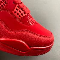Mid Top Sneakers, Red Colorway, Cracked Pattern, Lace Up Design, Casual Gift for Sneaker Fans
