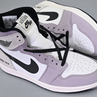 Sneakers, White Purple Colorway, Reflective Detail, Lace Up Design, Casual Gift for Sneaker Fans